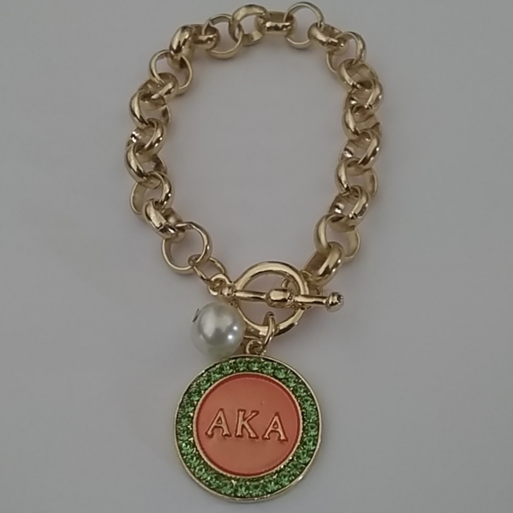 COPY - AKA Sorority Charm Bracelet